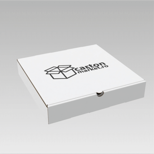 cutie pizza din carton tip co3 / ondula e (micro ondul) maro