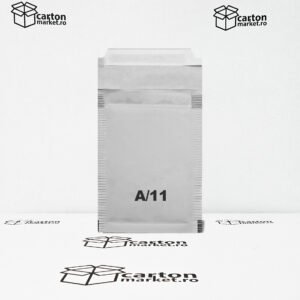 plic antisoc a11, 120x175+50 mm, kraft alb