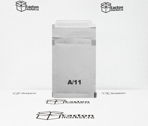 plic antisoc a11, 120x175+50 mm, kraft alb