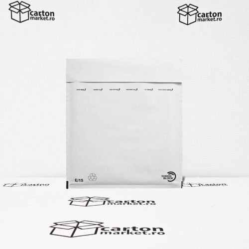 plic antisoc e15, 240x275+50 mm, kraft alb