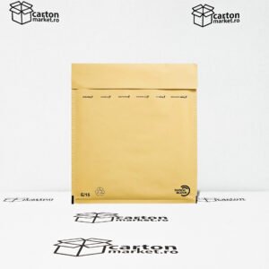 plic antisoc e15, 240x275+50 mm, kraft maro