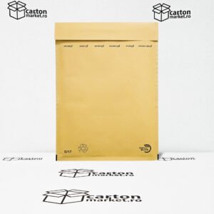 plic antisoc g17, 250x350+50 mm, kraft alb