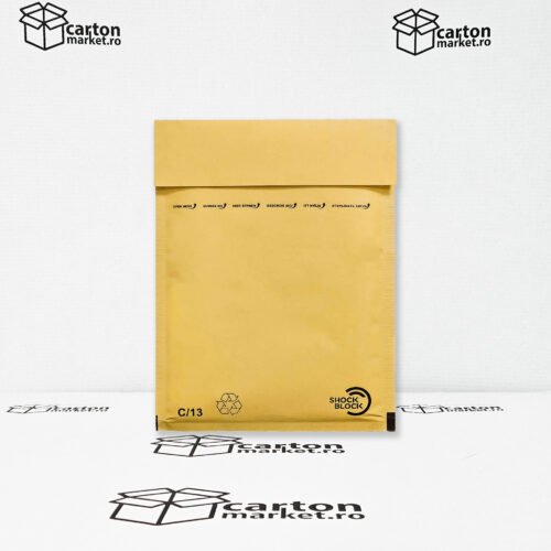 plic antisoc c13, 170x225+50 mm, kraft maro