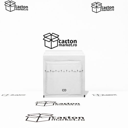 plic antisoc cd, 200x175+50 mm, kraft alb
