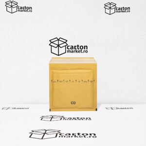 plic antisoc cd, 200x175+50 mm, kraft maro