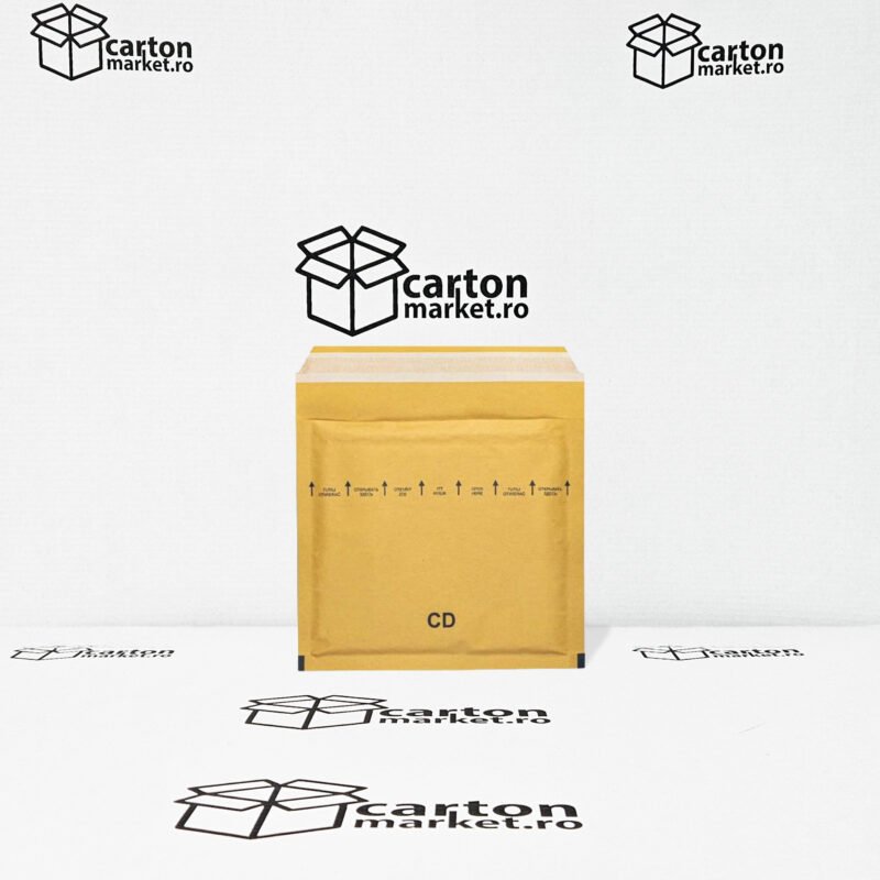 plic antisoc cd, 200x175+50 mm, kraft maro