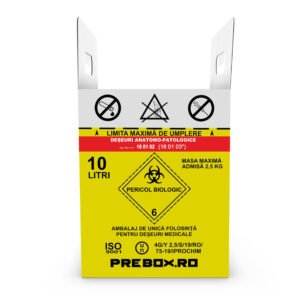 cutie carton 10 l cu sac – colectare deșeuri medicale anatomopatologice cutie carton 10 l cu sac – colectare deșeuri medicale anatomopatologice