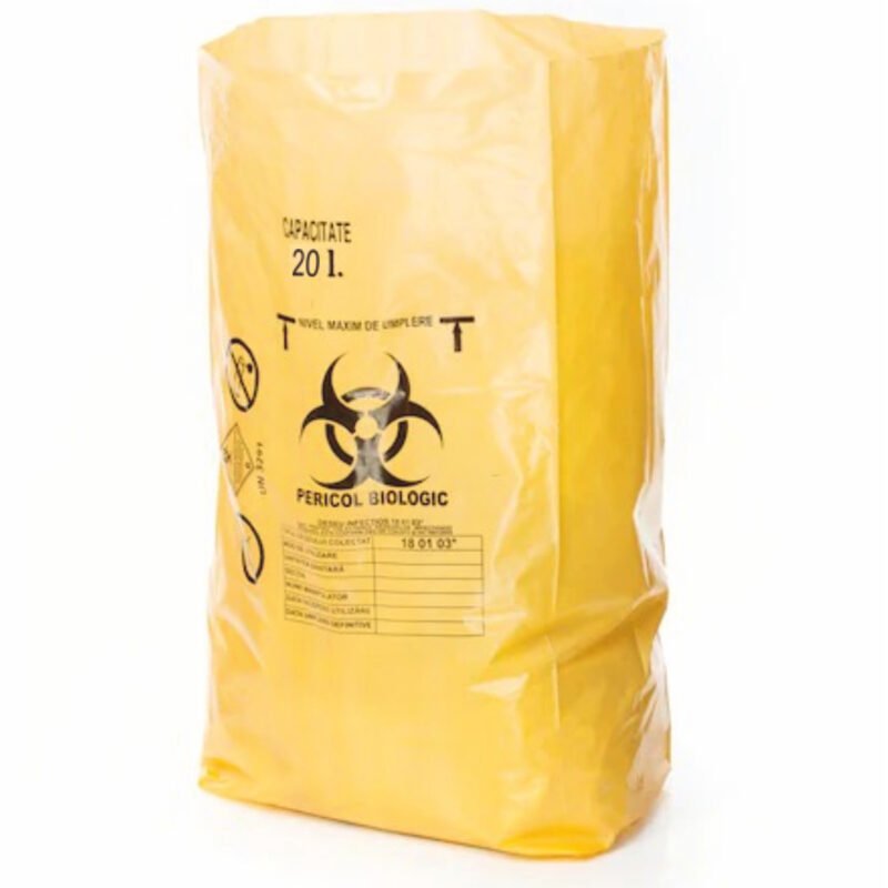 saci 20 l pericol biologic 50 bucați/set