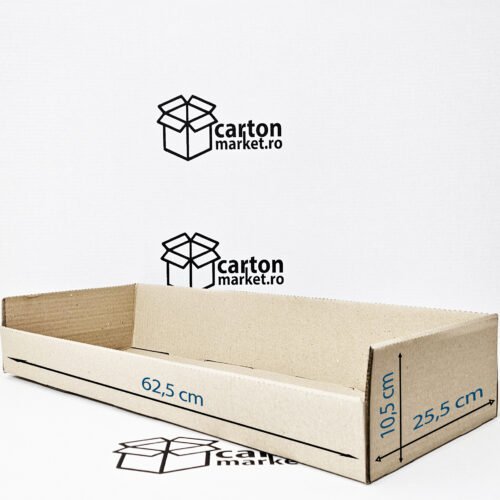 cutie raft l co3 / ondula b, 450 x 335 x 2550, culoare carton:natur