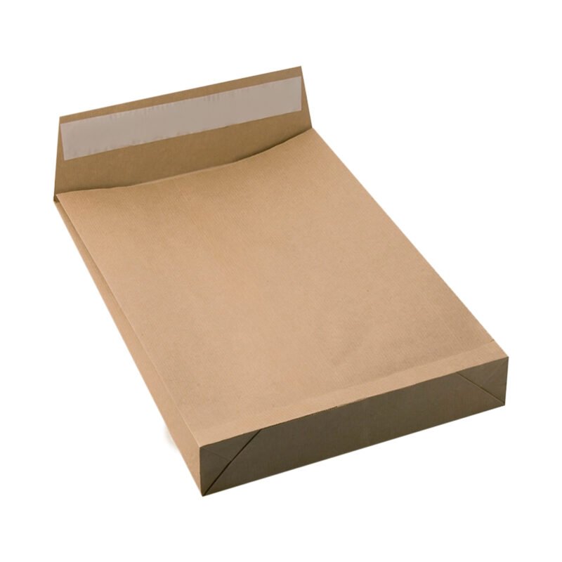 cutie 100 plic b4 natur kraft, 120gr mp, burduf 100mm, 250x353 mm